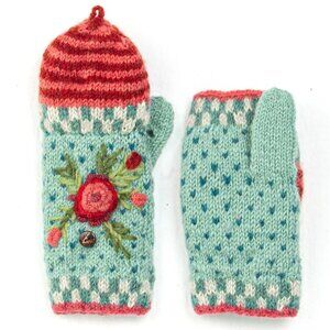 Lost Horizons Aubrey convertible flip mittens - 100% wool - made in Nepal - NWT